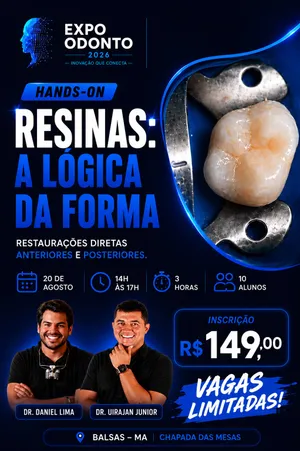 Arte de divulgação do minicurso Resinas: a lógica da forma